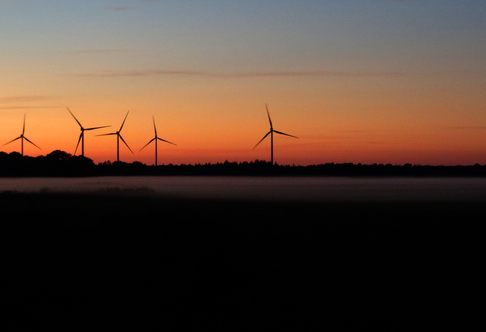 Empty northern german landscape - called Dithmarschen.