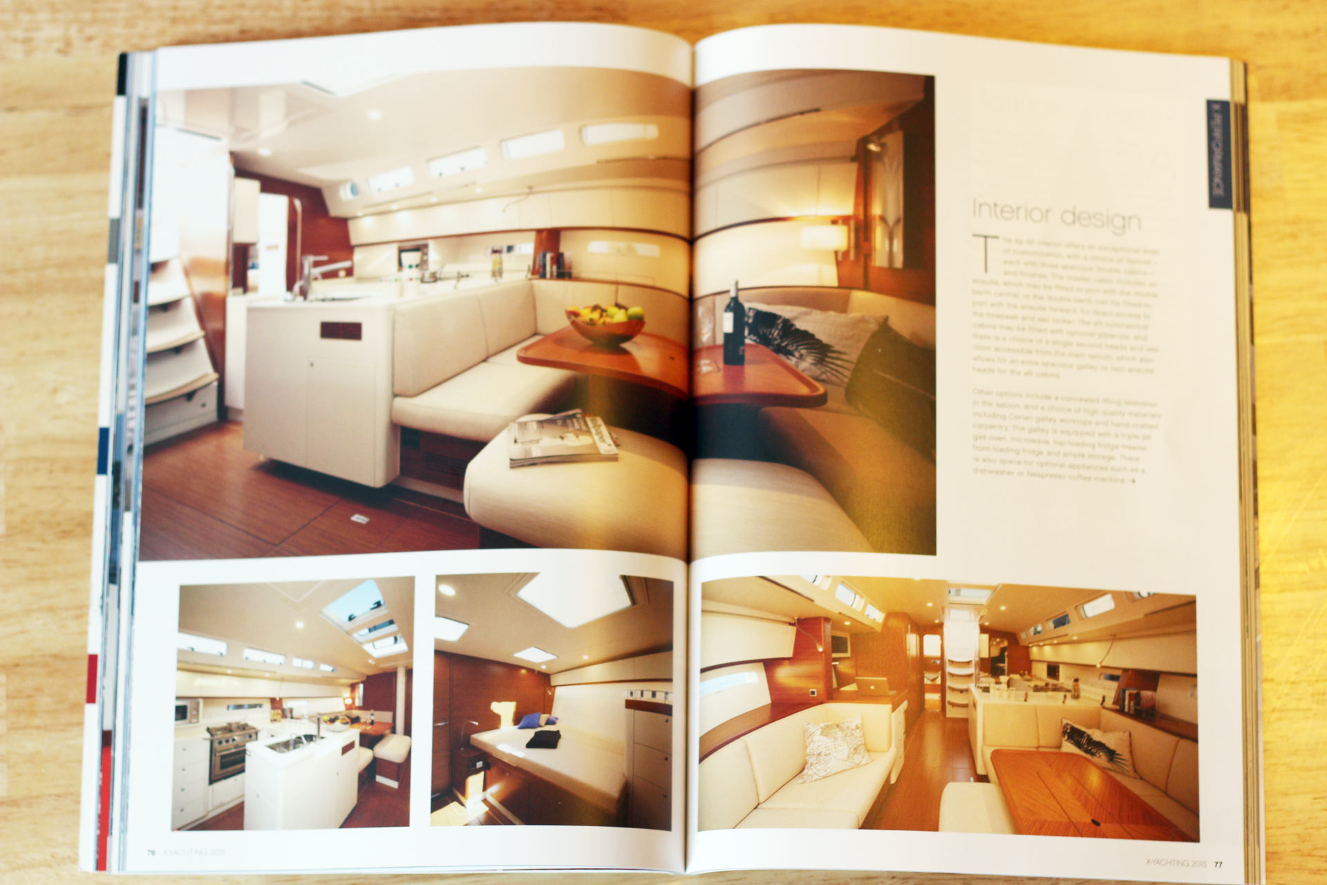 Modern kitchen or yacht? Interior design by X-Yachts of Denmark.
