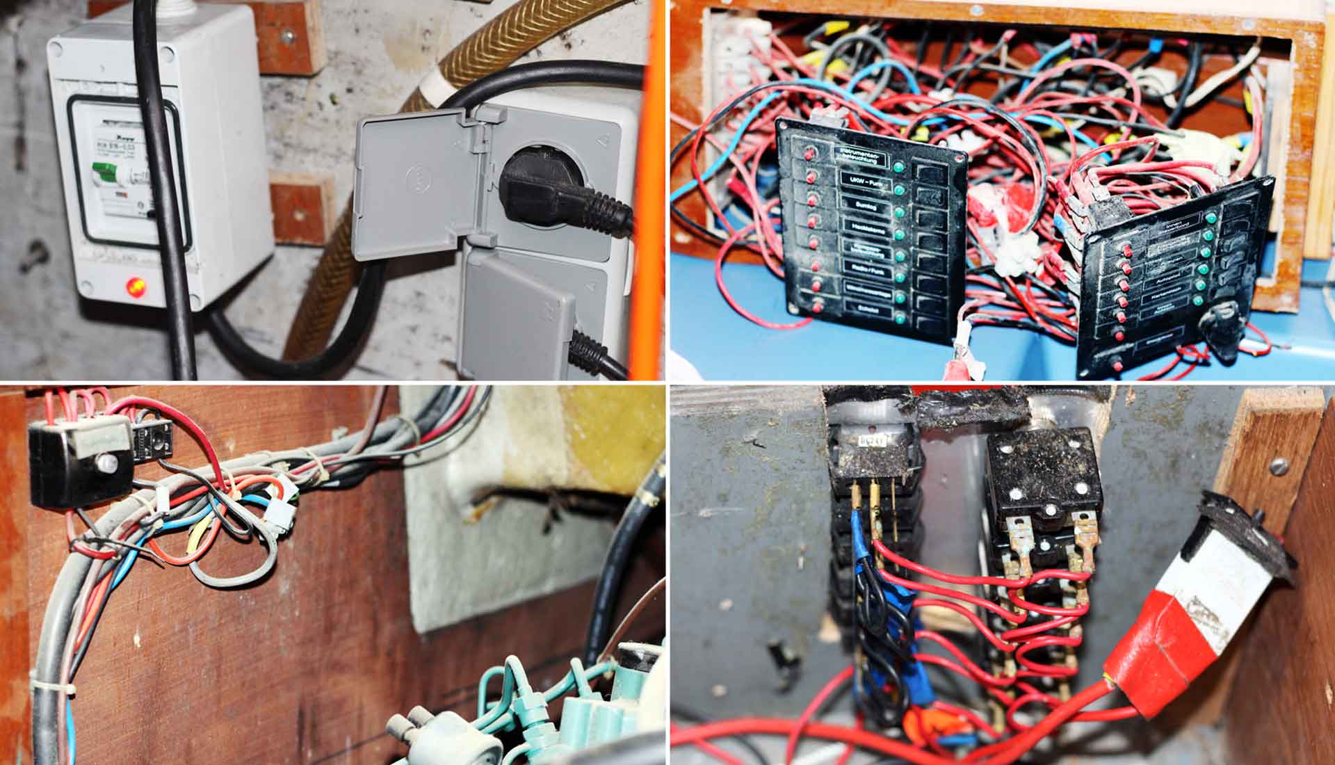 An extract of wht the current wiring of my yacht looks like