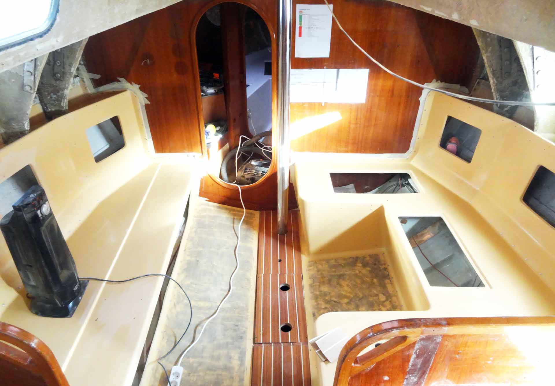 refitting a yacht