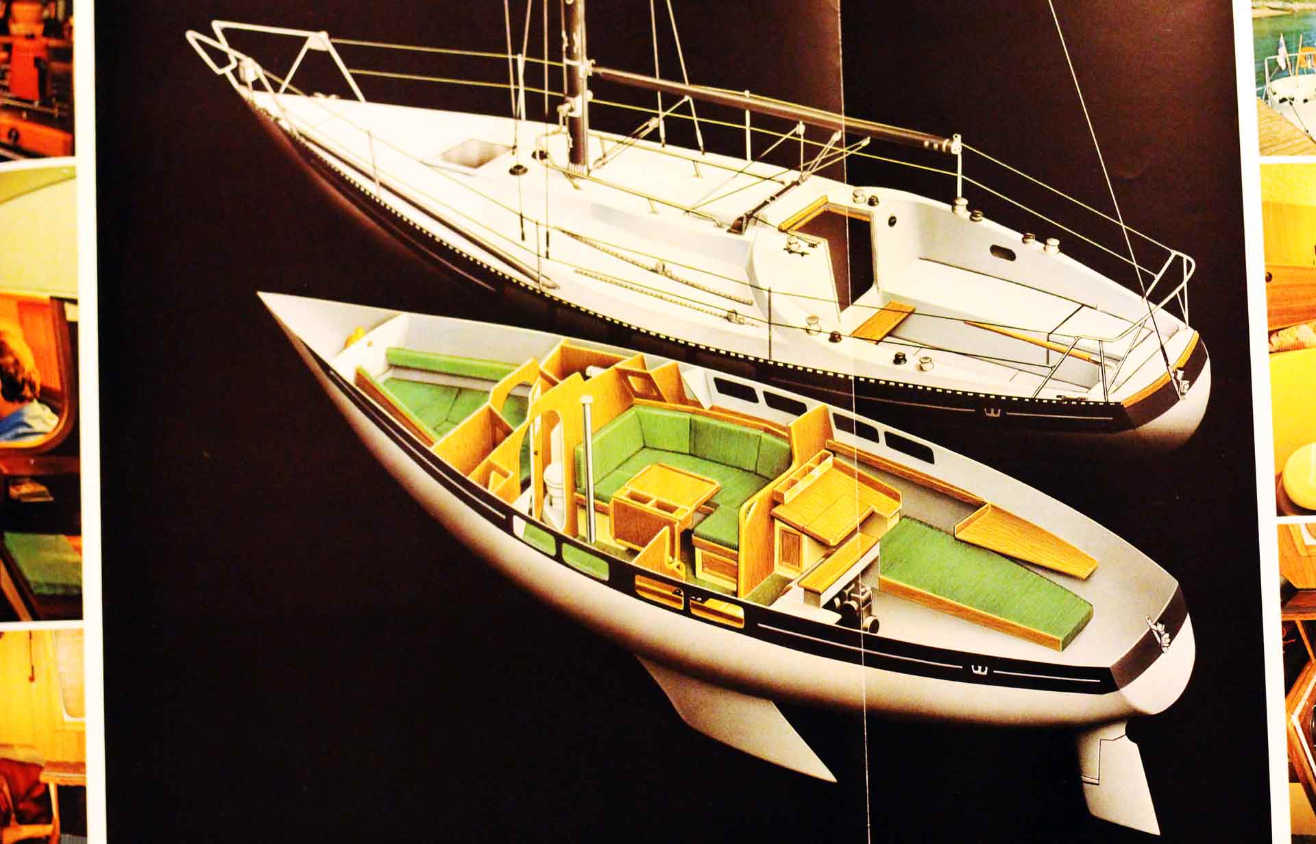 The cross-section of the King´s Cruiser 33: Roomy & spacious at her time