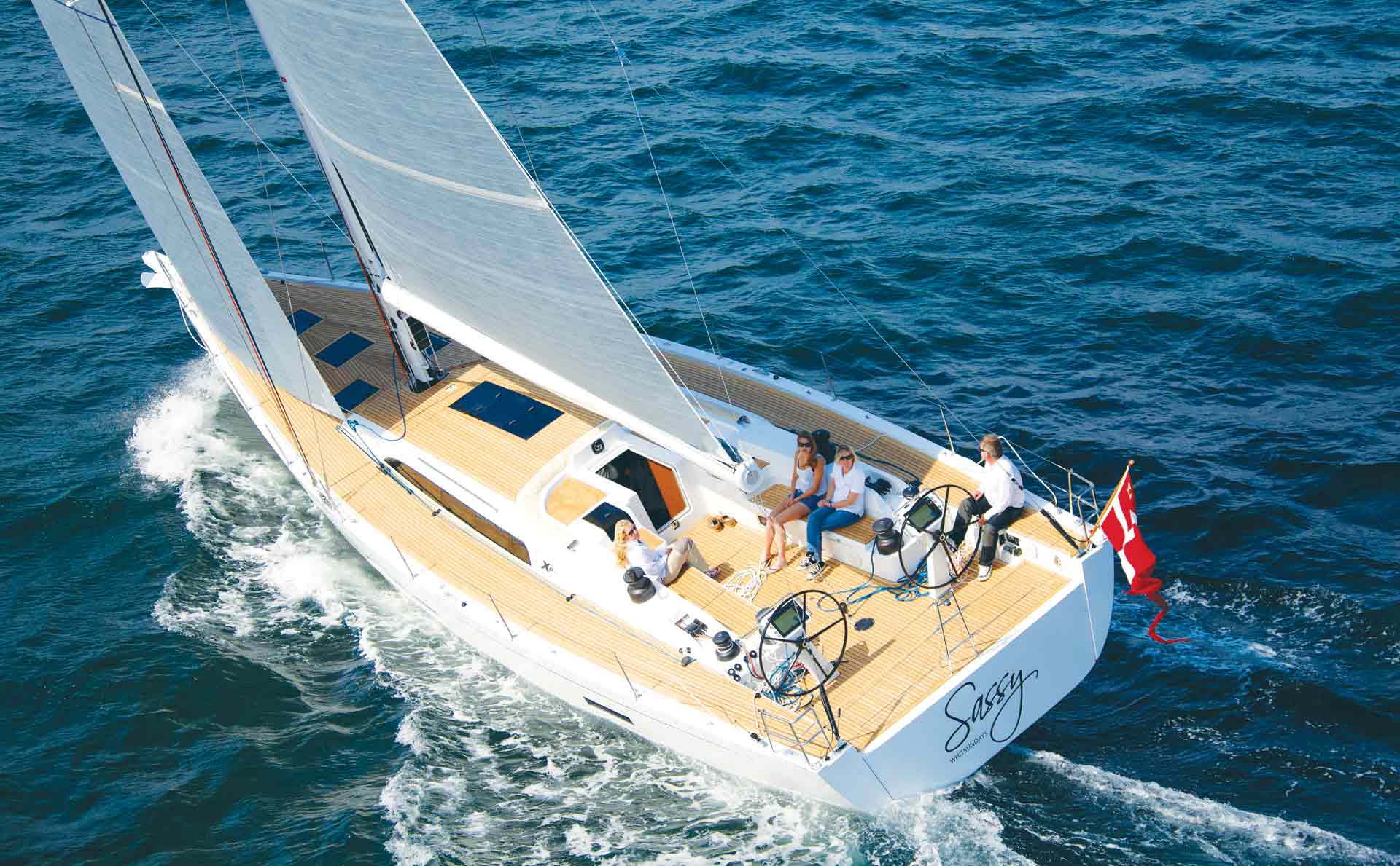 X-Yachts are known for a fast yet pleasant cruising performance.