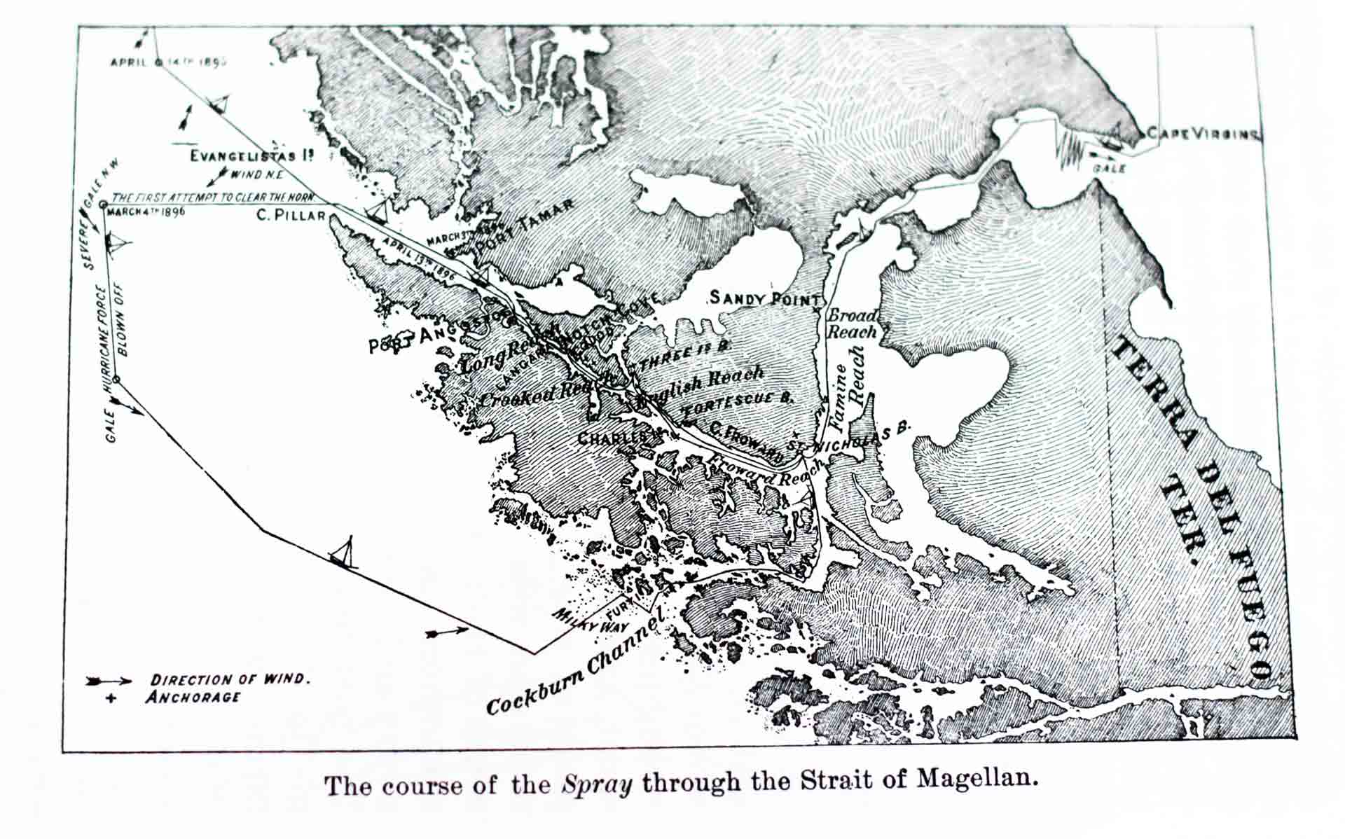 map of joshua slocum's journey