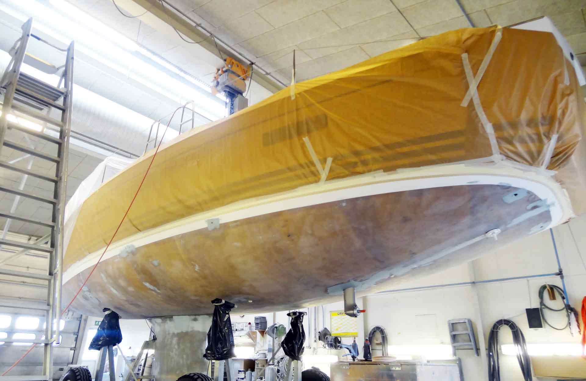 One of the Yachts in refit