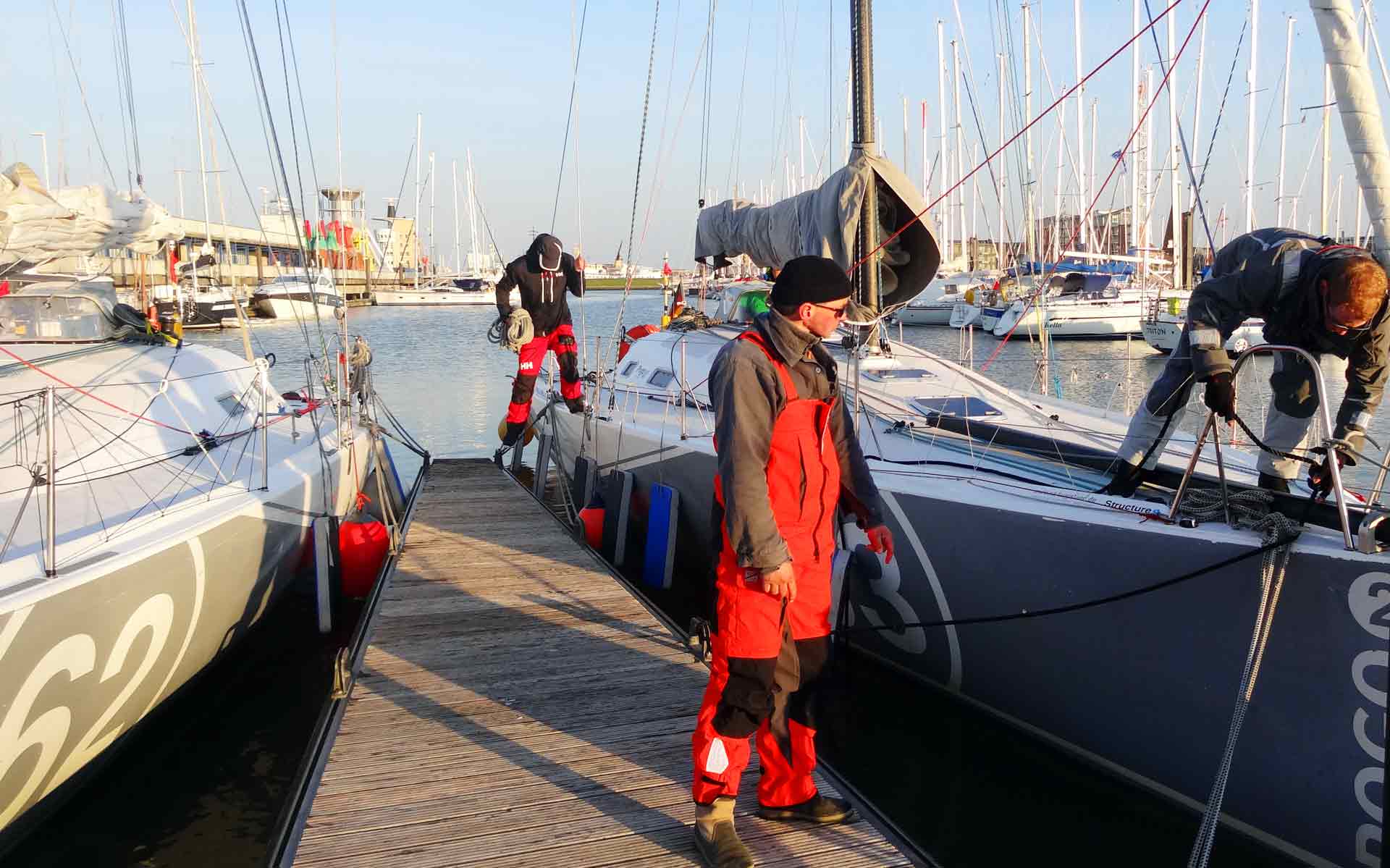 Arriving at Cuxhaven SVC Marina