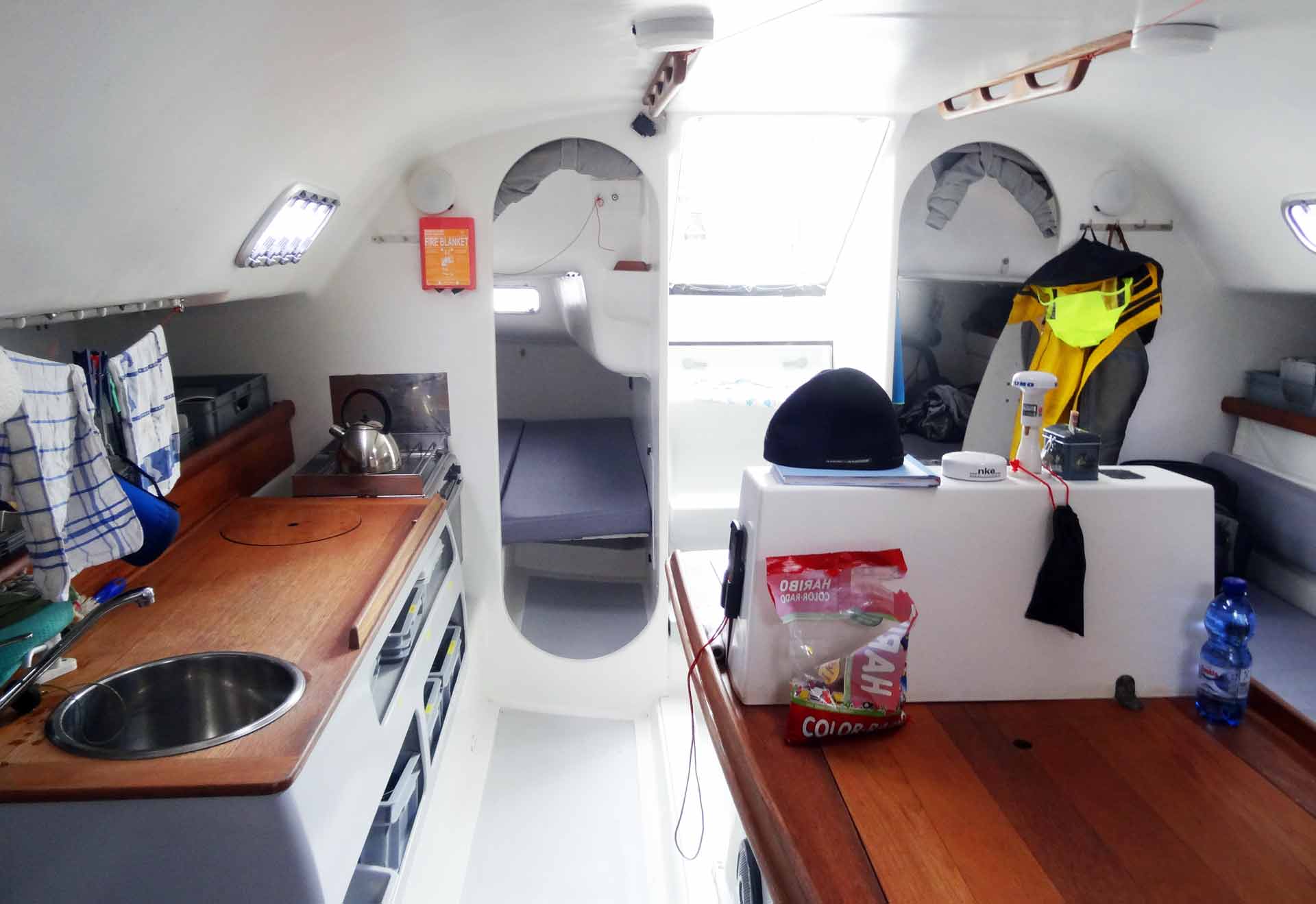 cal 40 sailboat interior