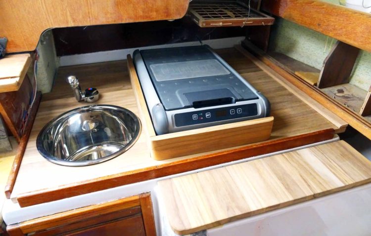 classic yacht galley