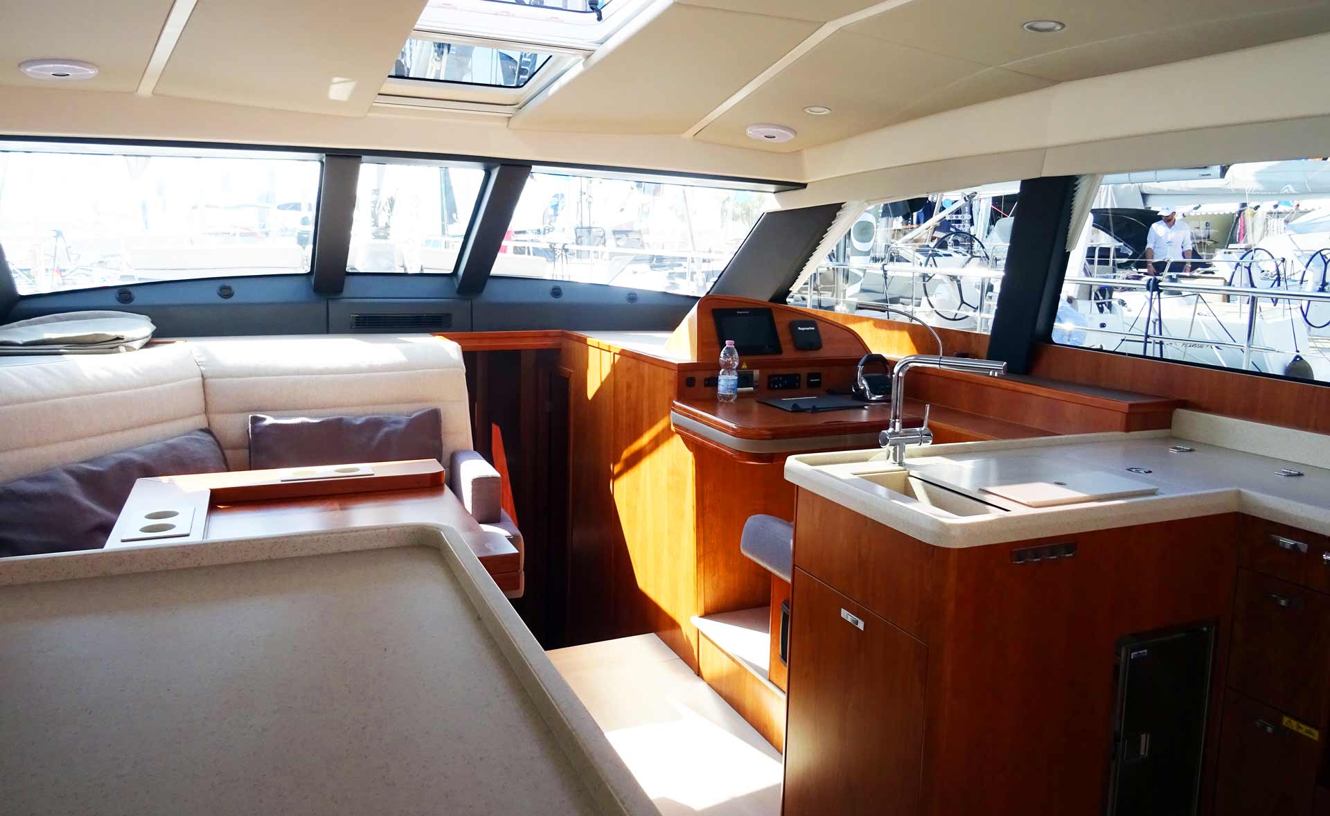 The Moody deck saloon yacht. Limitless space ...