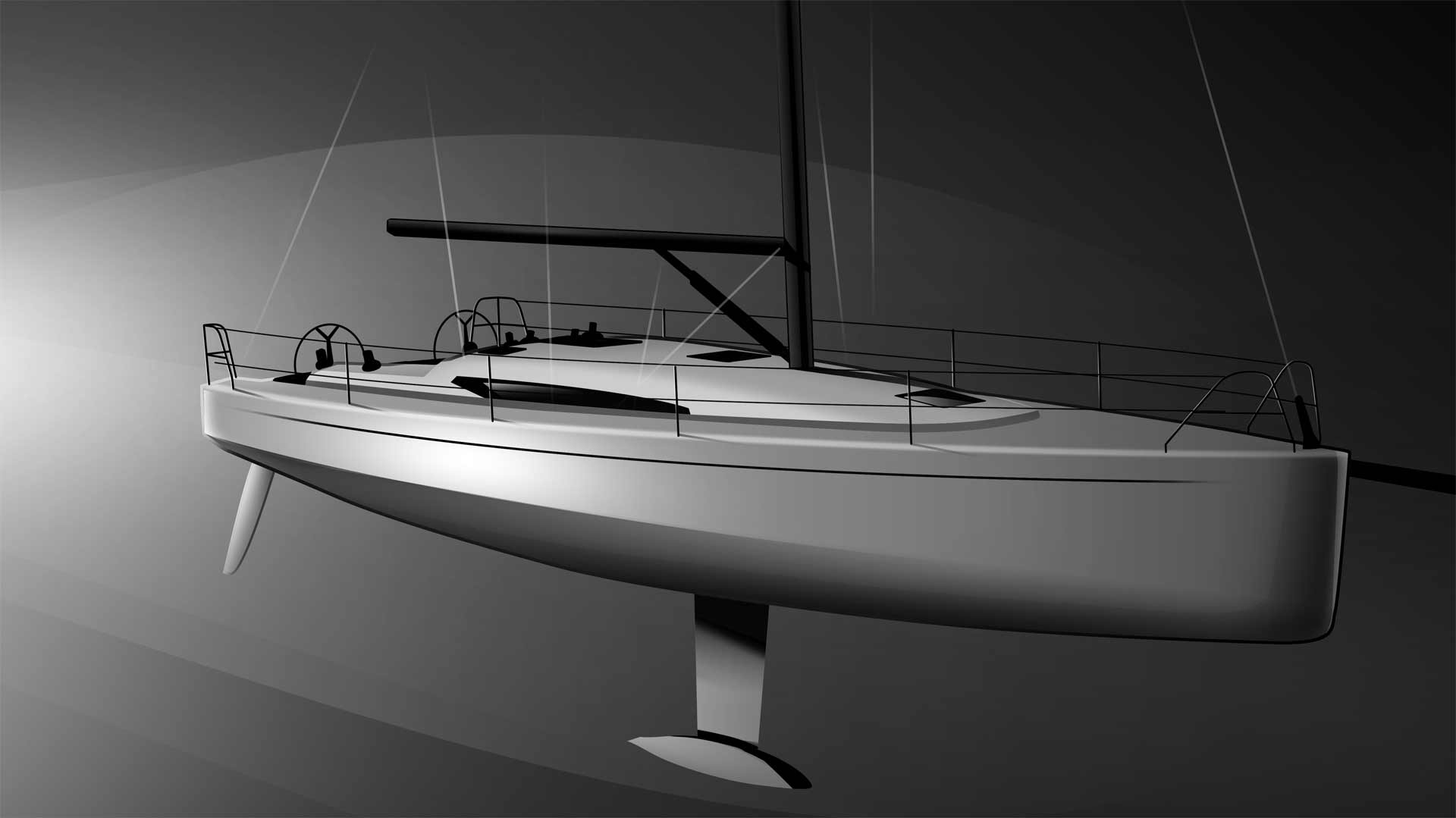 The yacht will be available as a racing version too