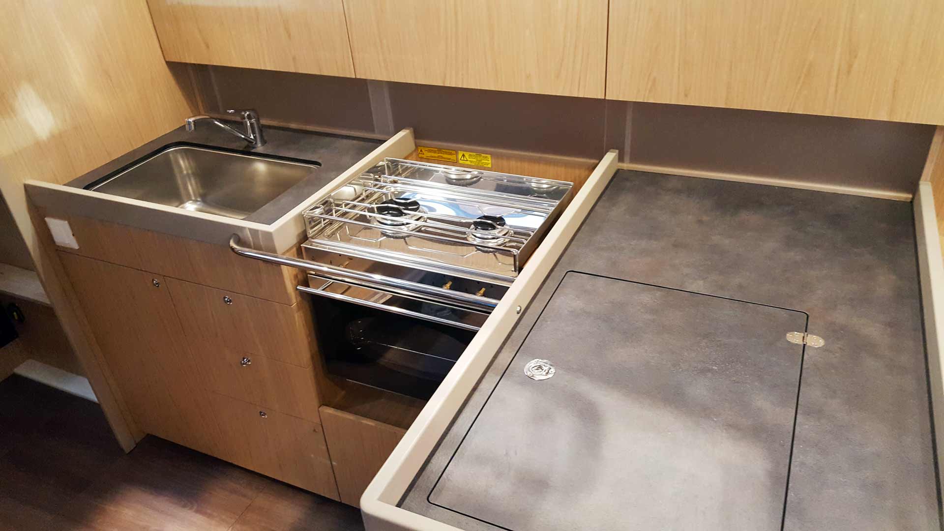 Should offer enough space - the galley