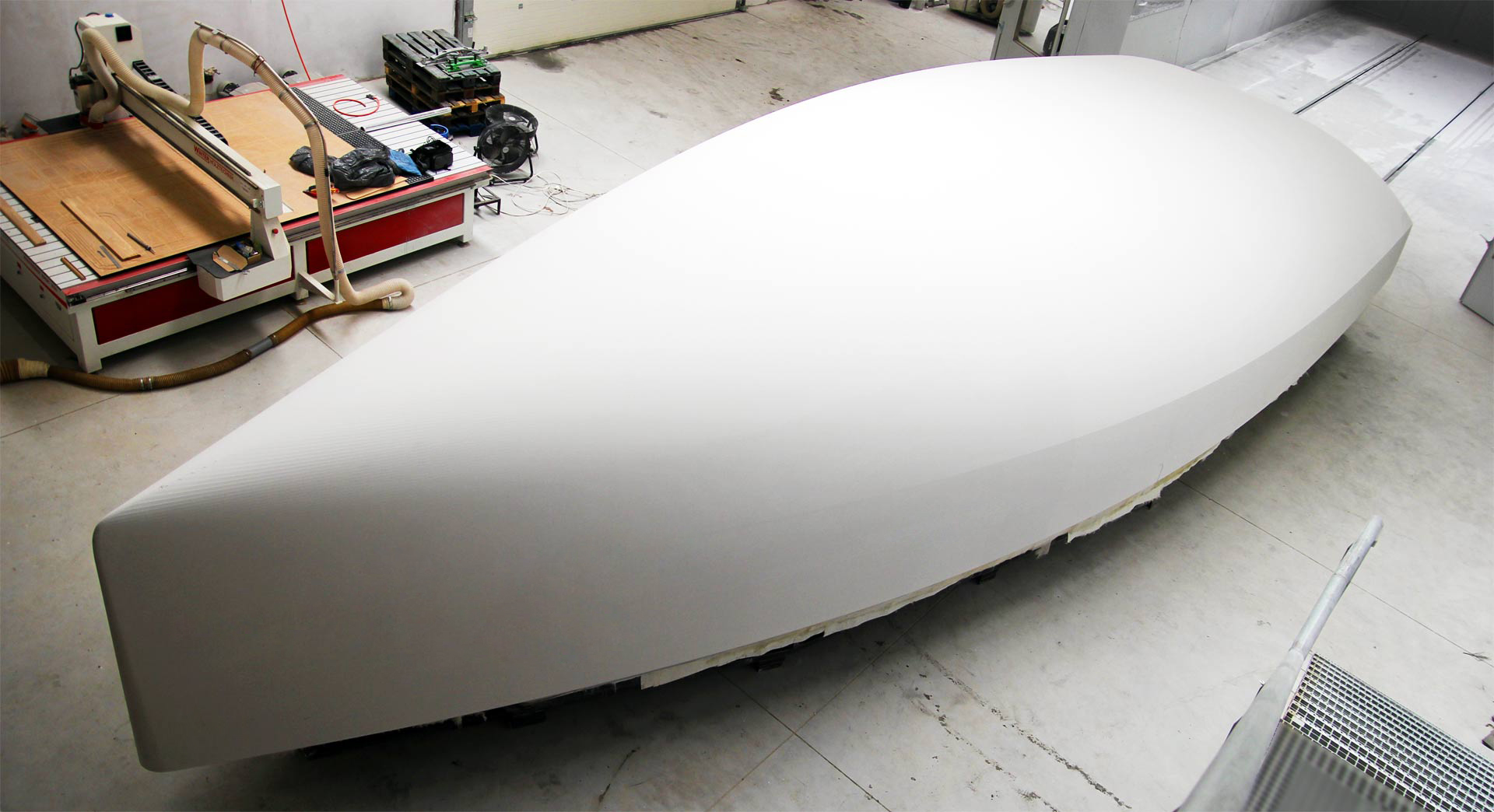 Perfectly sanded hull