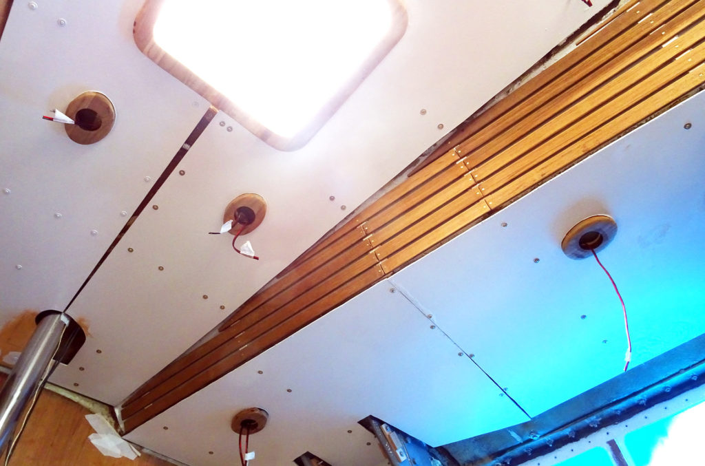 Making New Ceiling Panels Sailing Yacht Interior Refit