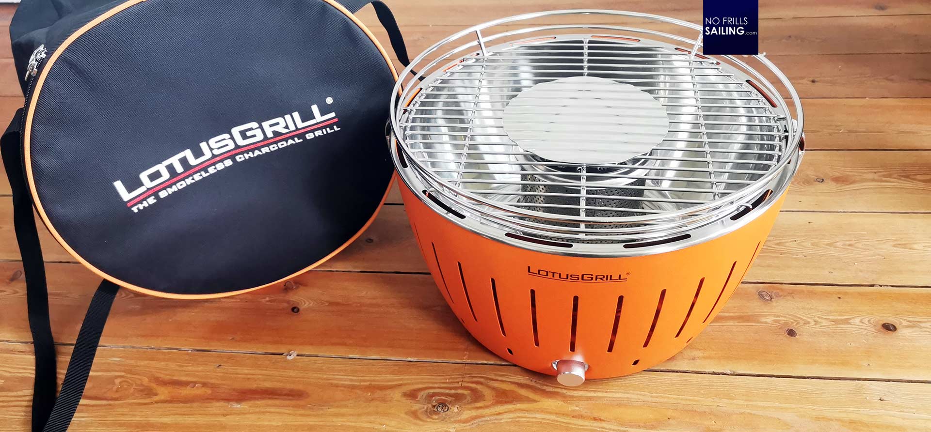 The LotusGrill is a smokeless, portable, charcoal grill - Reviewed