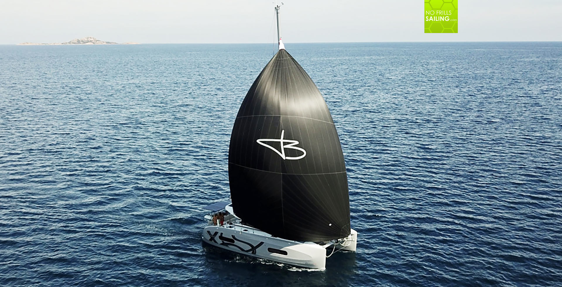 why do maxi yachts have black sails